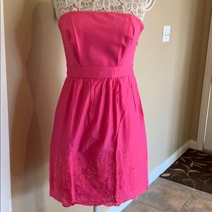 Vineyard vines sz 4 strapless dress pink SRT